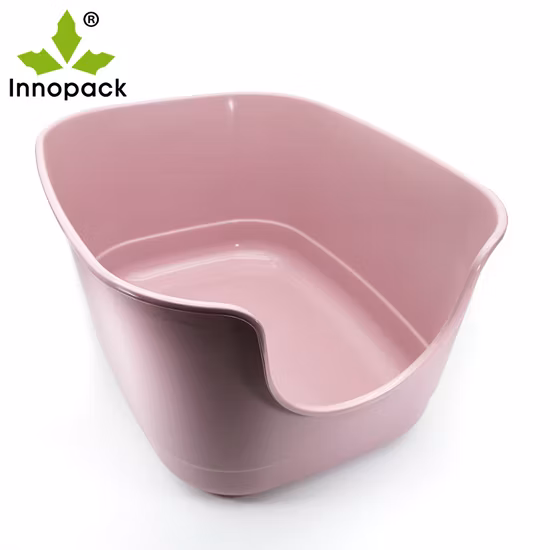 Tc4229 Detachable Indoor Cute Bear Shape Plastic Pet Dog Tray Toilet