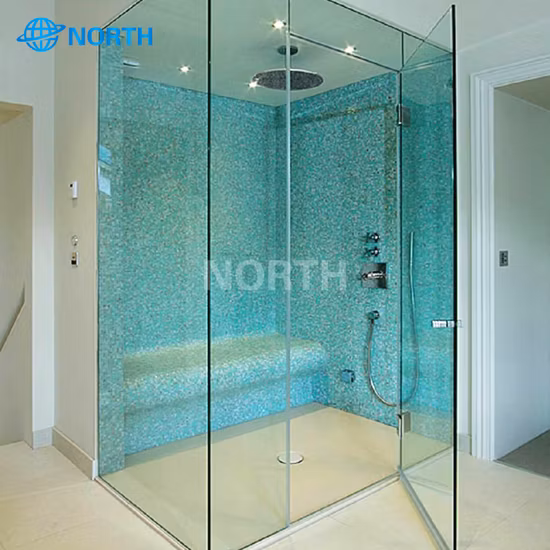 CE Igmc SGCC certificou gabinete de chuveiro de vidro temperado transparente, painel de parede de chuveiro, painel de vidro, porta deslizante de vidro, porta de chuveiro de vidro, porta de vidro