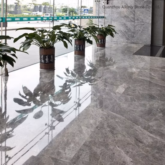 Mármore cinza vison prateado chinês para tampo de bancada de banheiro