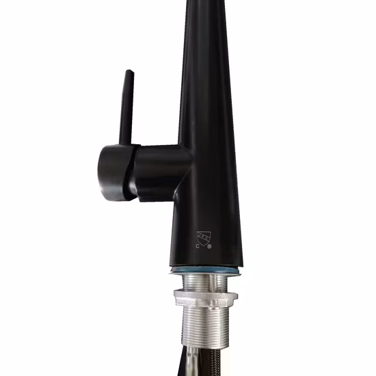 Aquacubic 2021 Padrão Americano Moderno Tipo Pull Down Torneira de Aço Inoxidável Cozinha Preta
