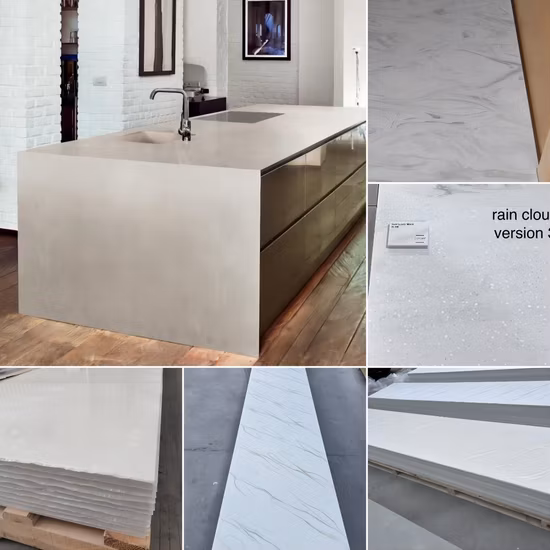 Pedra artificial pedra acrílico superfície sólida pedra banheiro bancadas vaidade topos
