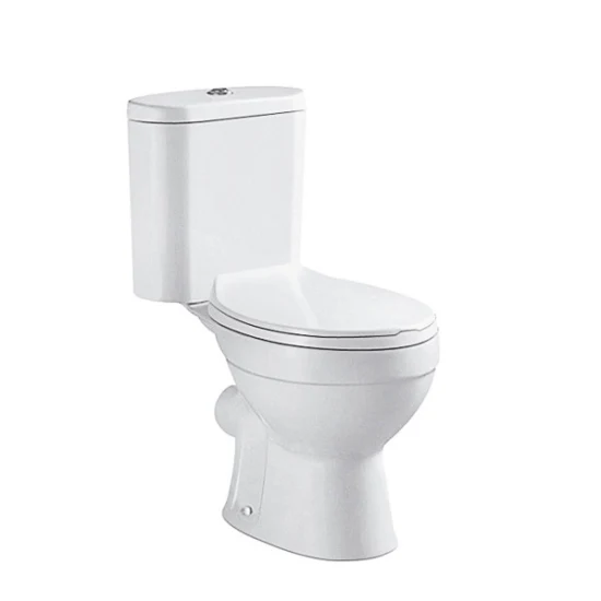 Cerâmica duas peças toalete forma redonda sem aro utensílios sanitários armário de banheiro pequeno moderno casal próximo piso montado wc